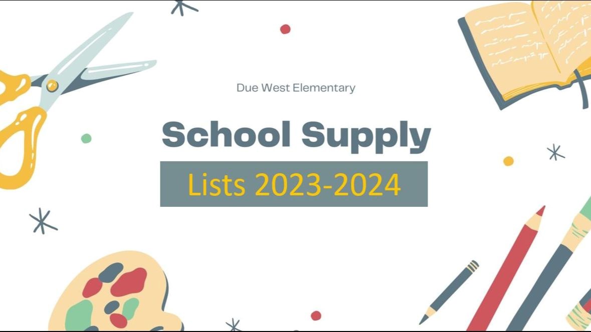 School Supply Lists Image 2023 2024 